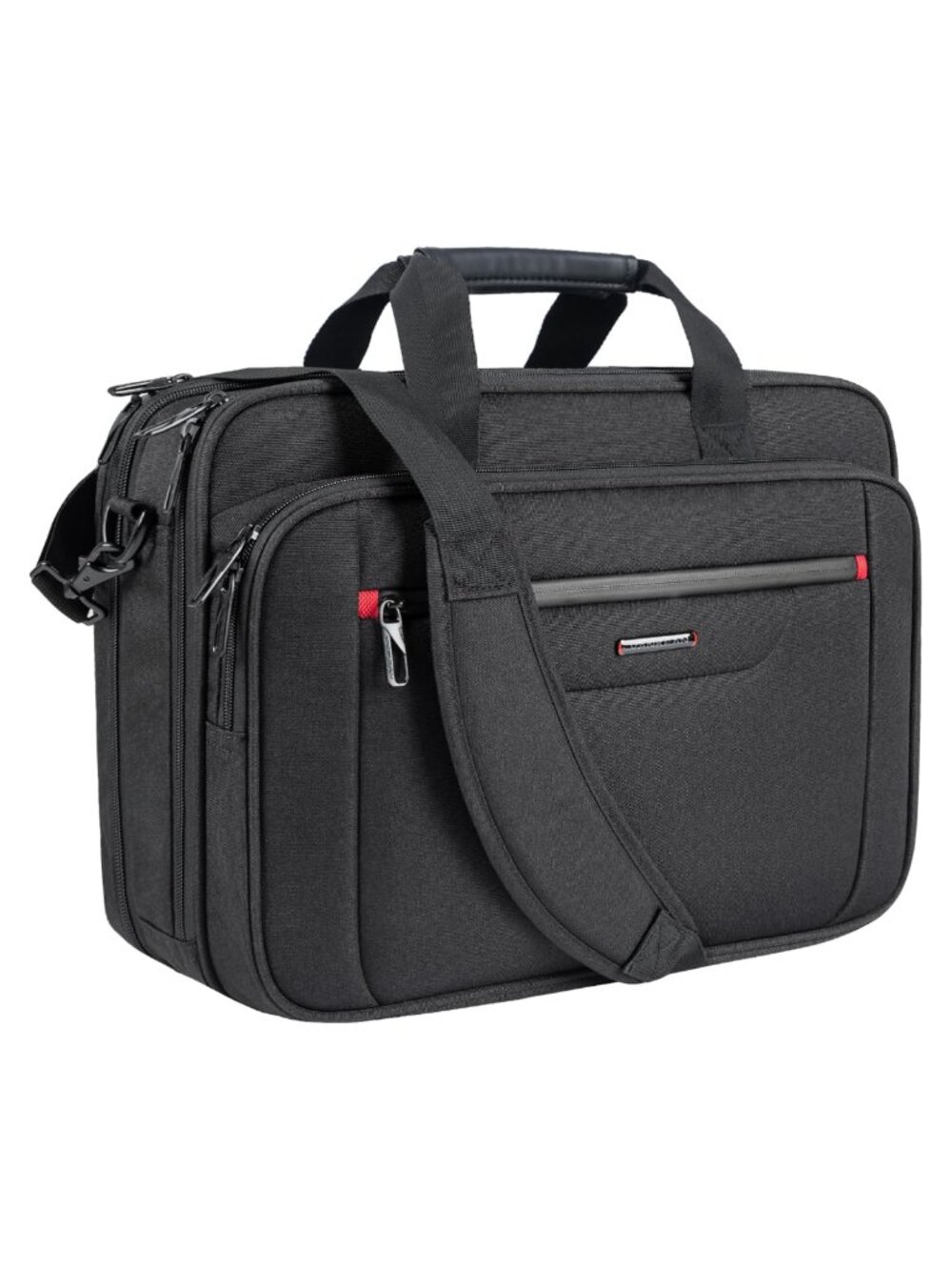 17.3 Expandable Laptop Briefcase Canvas Waterproof Travel Business Bag